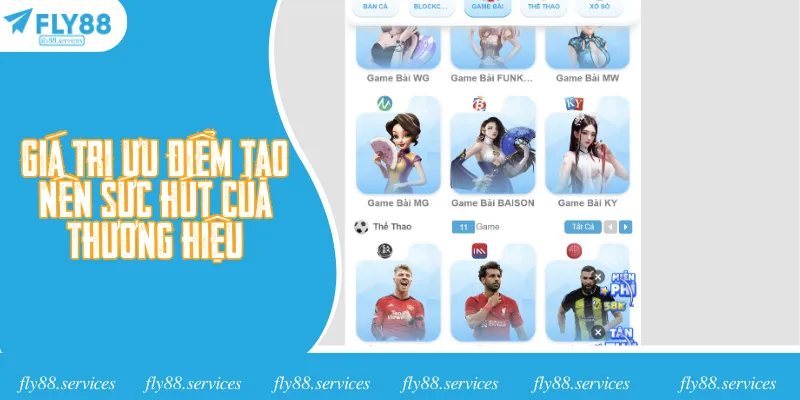 Giá trị ưu điểm tạo nên sức hút của thương hiệu