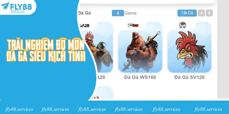 Trải nghiệm bộ môn đá gà siêu kịch tính